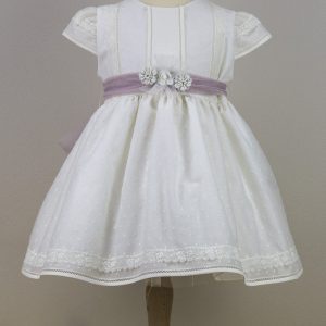 Vestido Plumeti Crudo