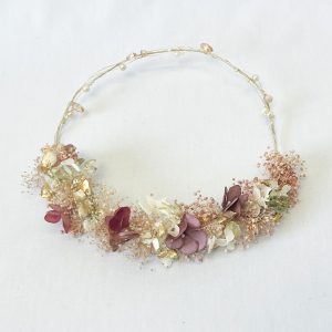 Corona Flores y Perlitas